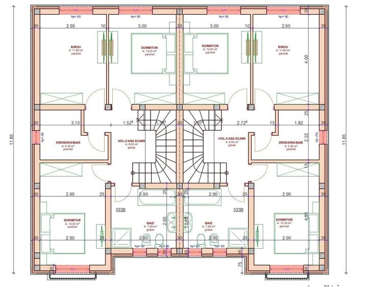 Giroc-Bld. Aviatiei | 5 camere | 3 bai | Bucatarie inchisa - 6
