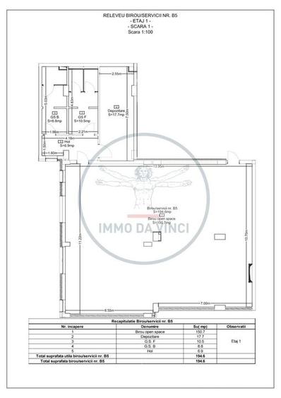 Spatii birouri 142mp si 194mp Marasti Iulius Mall finisaje la cerere - 3