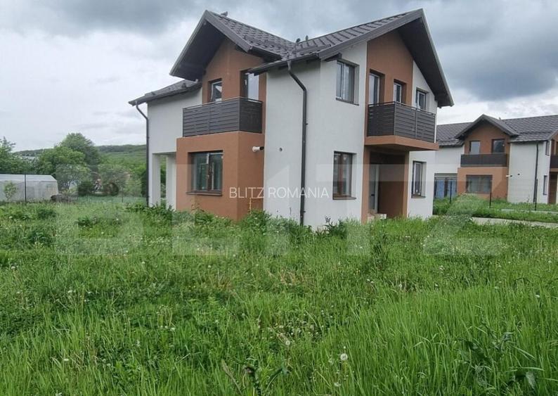 Casa individuala Jucu de Mijloc, 120mp, 3 bai, garaj, teren
