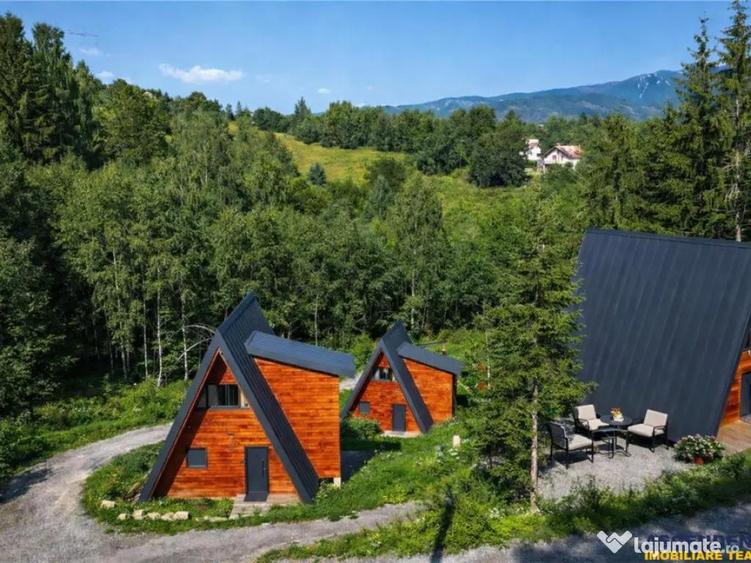 3 rezidente elegante, tip A frame, constructie 2025, Moieciu - 1