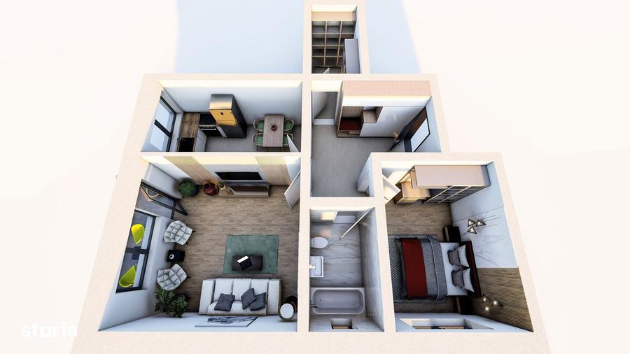 SUPER OFERTA!Apartament 2 camere, 60mp, 86 814 euro, parcare inclusa. - 1