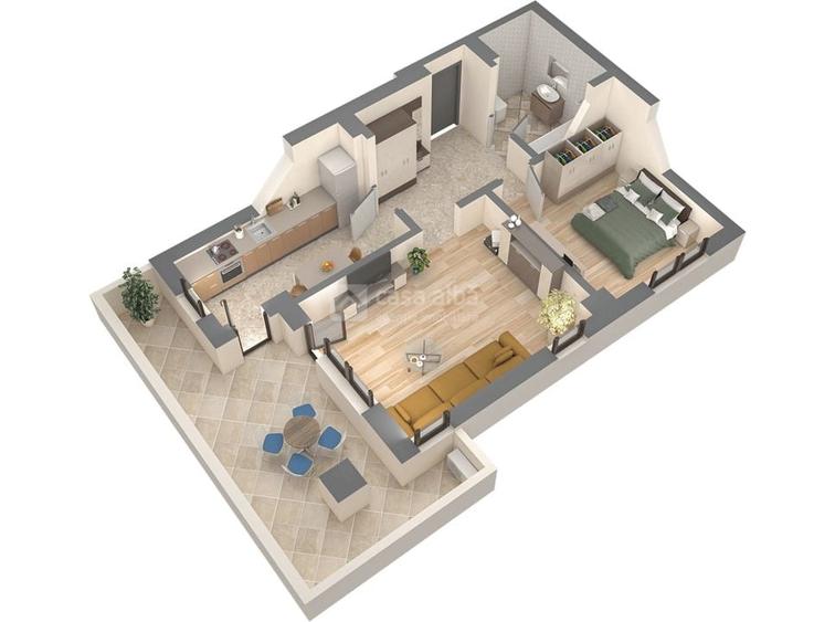 Apartament 2 camere, bloc nou, Podu Ros, intabulat - 8