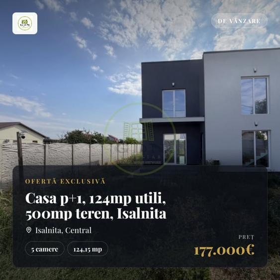 Casă individuală cu 5 camere cu Canalizare în Ișalnița