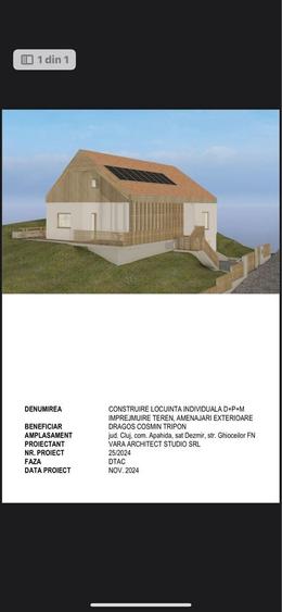 Teren cu proiect autorizat in Dezmir - 2