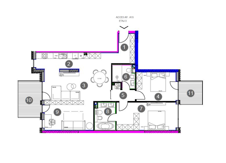 Apartament 4 camere cu 2 balcoane • Liniște și lac, zona Sisești - 3