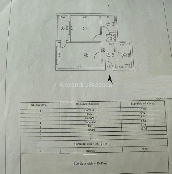 Apartament cu doua camere decomandat Micro 39 etaj 2 LIBER Apartament cu doua camere decomandat Micro 39 etaj 2 LIBER