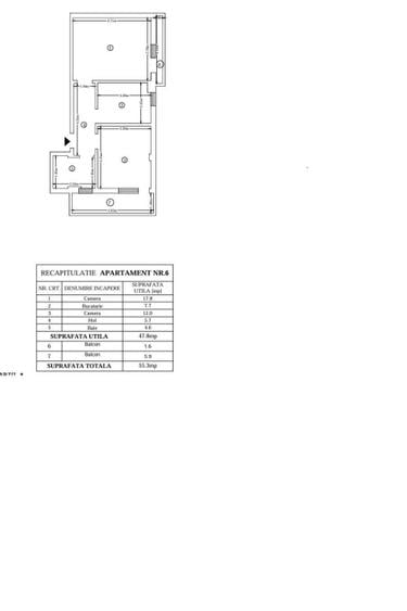 Apartament cu 2 camere decomandat în Baza 3