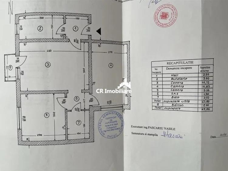 Apartament cu 3 camere semidecomandat în Eroii Revoluției