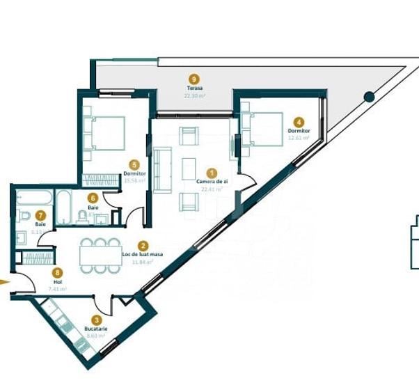 Apartament 4 camere, finisat,  intermediar, parcare, Leroy Merlin, Intre Lacuri - 16