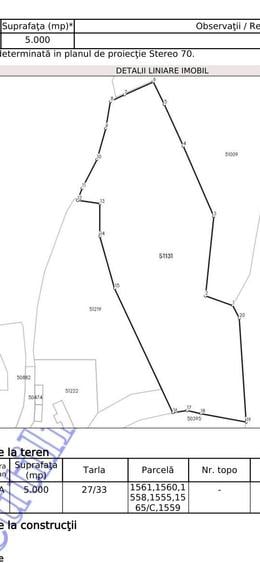 Teren 5000 mp Vatava, jud. Mures, zona linistita, 5 /mp - 3