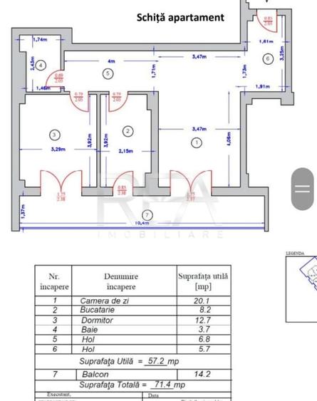 Apartament 2 camere, Straulesti - 12