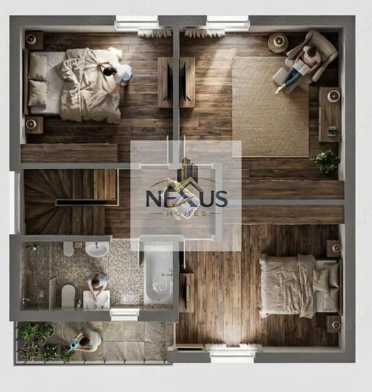 Casa P+M- Miorita-5 camere - 2 Bai-Living 36mp-Teren 386mp - 2