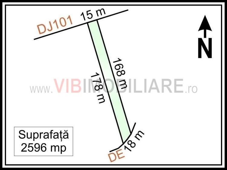 Balotesti - Caciulati, teren intravilan, suprafata 2.596 mp - 3