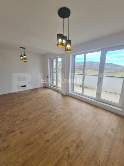 Apartament finisat, 52 mp utili, terasa 34 mp, bucatarie inchisa, garaj Apartament finisat, 52 mp utili, terasa 34 mp, bucatarie inchisa, garaj