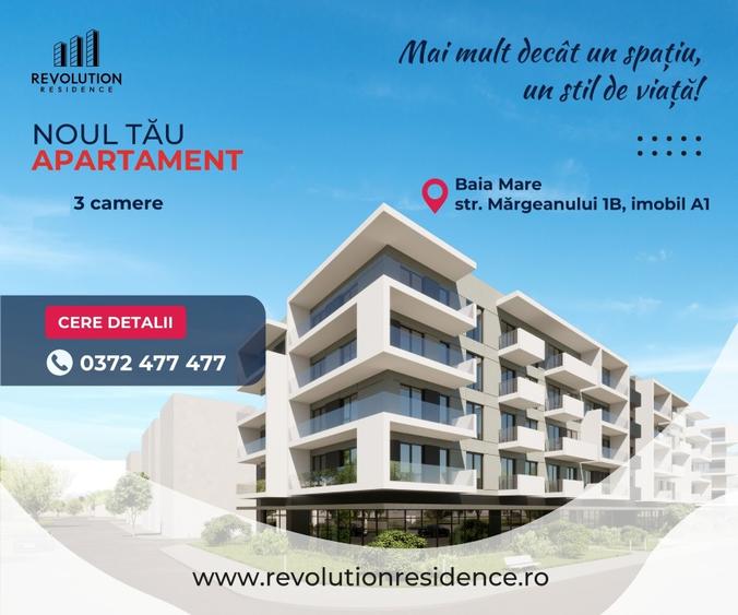 COMISION 0% - Apartamente 3 camere - Margeanului 1B-A1, Baia Mare - 1