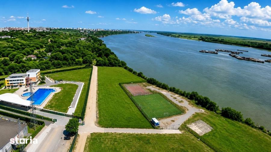 Teren de 800 mp, în Dunărea