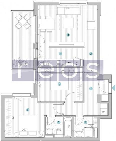 VANZARE APARTAMENT 3 CAMERE | STRAULESTI | 67MP | TERASA | COMPLEX NOU - 4