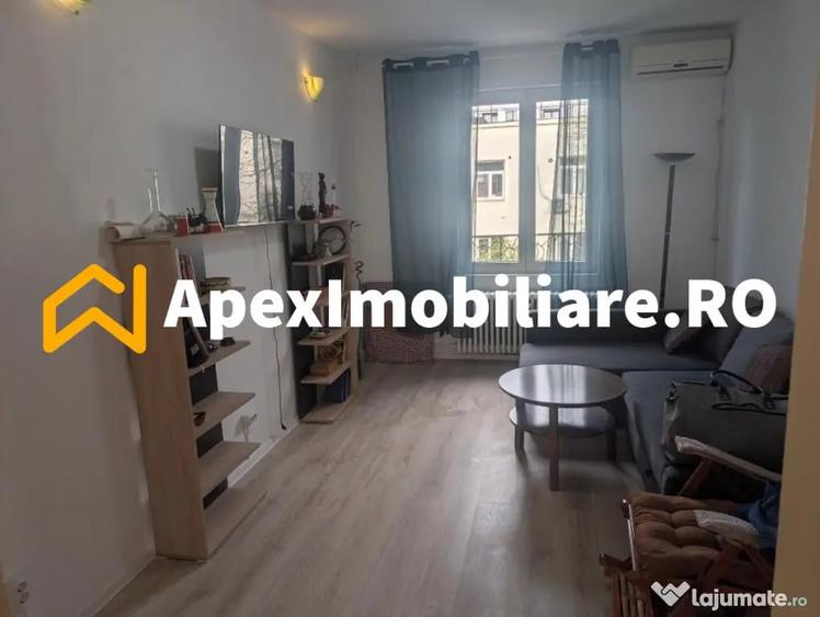 Apartament cu 2 camere semidecomandat, mobilat în Barbu Văcărescu