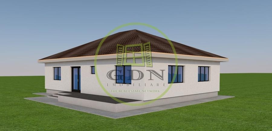 Casa parter, 306 MP teren, 101 MP utili, comuna Malu Mare, zona Selgros - 1