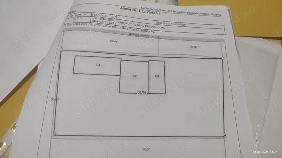 Teren 553 mp ,cu casa batraneasca Gostinu(Giurgiu) - 10