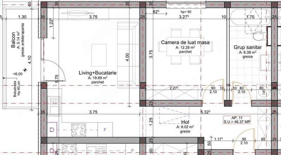Et. 1, Bloc nou - predare La cheie! Centrala Proprie! Calea Urseni. - 5