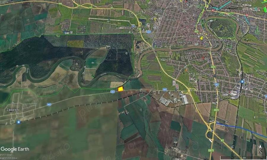 4 ha teren intravilan cu PUZ pe soseaua Arad-Zadareni - 4
