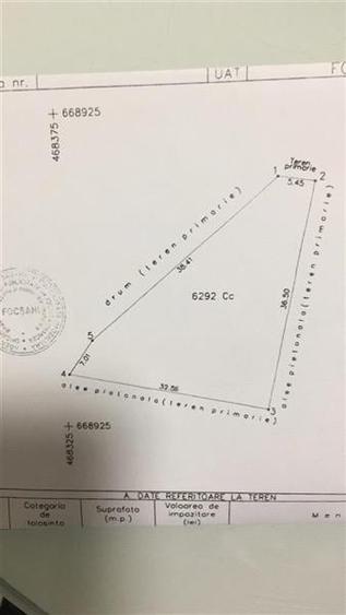 Teren Focsani, 730 mp, curti-constructii - 1
