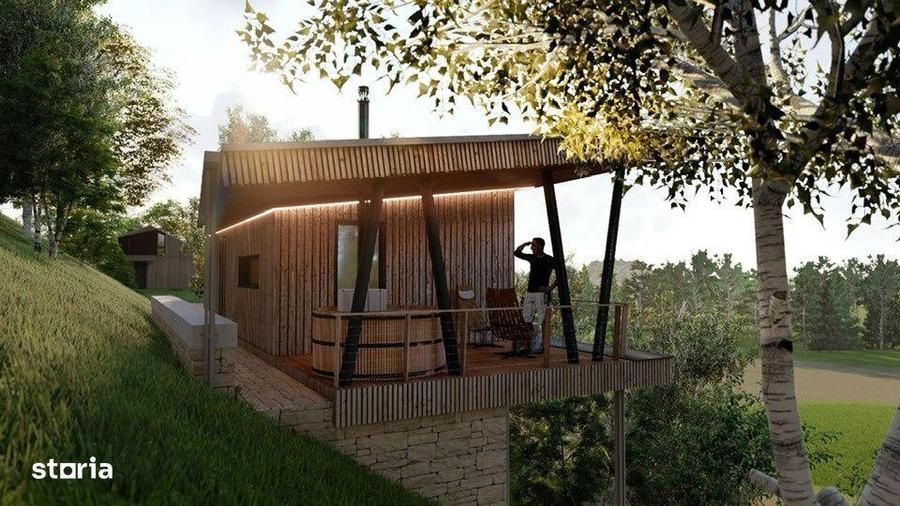 Teren autorizat cabana /AC Muntele Rece Jud Cluj Napoca 35 km de Manas - 1