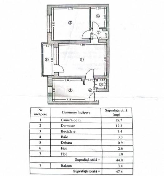 2 Camere 47mp Spitalul Județean Gaze - 8