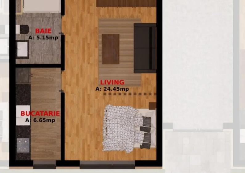 Garsoniere si Apartamente doua camere. Direct Dezvoltator. Tva Inclus! - 9