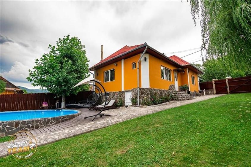 FILM&3D! Doua case cu:piscina,foisor,arbori decorativi,1.700mp teren,Lutoasa,Cov - 22