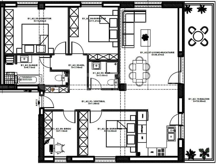 Atlanta Residence - Vedere panoramica | Apartament 5 camere, 2 bai | 1 - 10