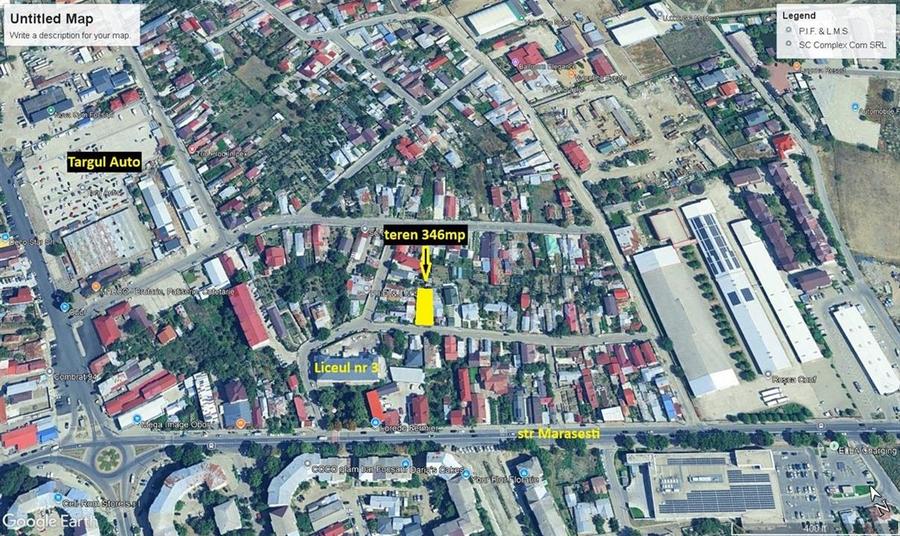 Teren 346mp de vanzare in Focsani pe strada Triumfului nr 3 - 10