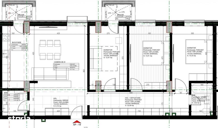 Apartament cu 4 camere în Central