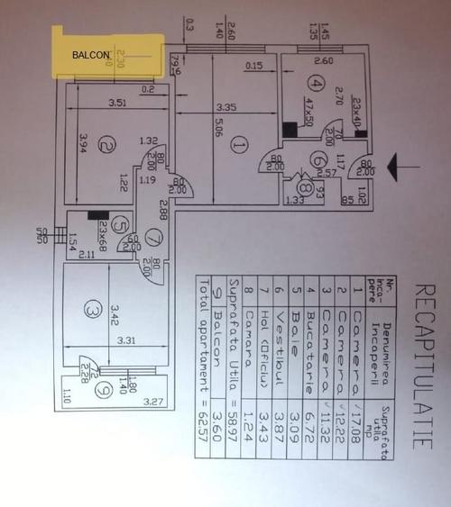 3 camere- semidecomandat, Str Ioan Berindei nr.3, Teiul Doamnei Sector 2 - 3