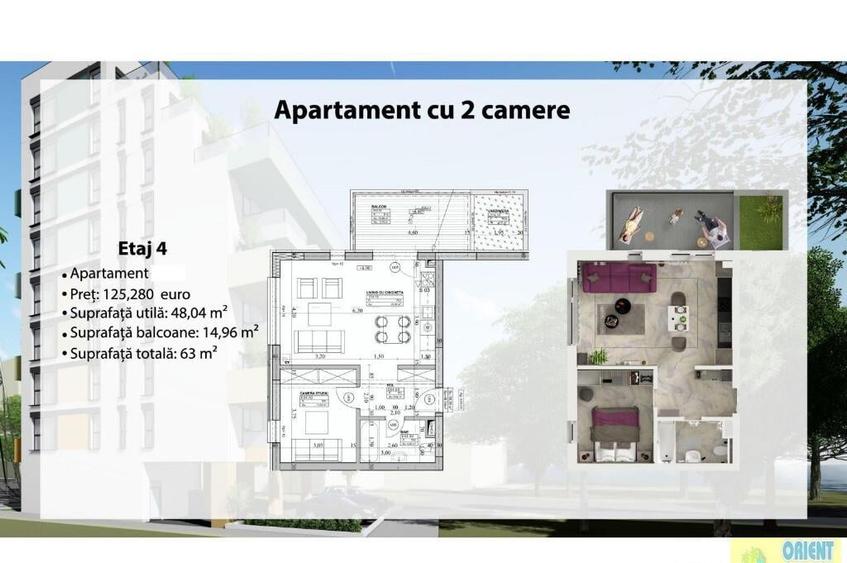 Statiunea Mamaia, apartamente 2 camere bloc NOU, vedere la mare si lac - 7