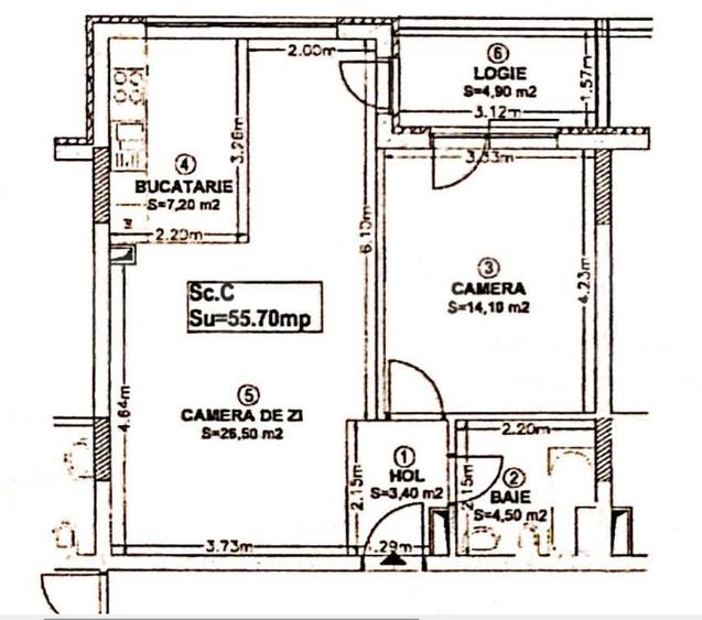 EXCLUSIV BLITZ ! Apartament 2 camere, etaj intermediar, zona Rivus Mall - 12