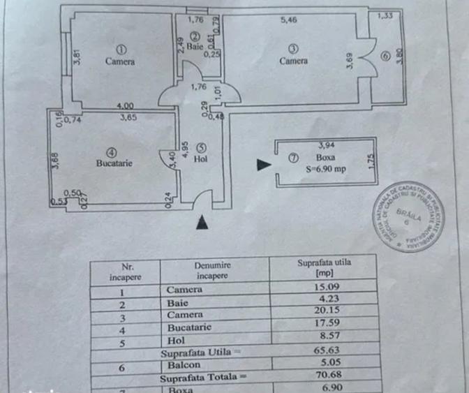 Sos.Buzaului,Ap.2 cam,70 m2, 2005+boxa - 1