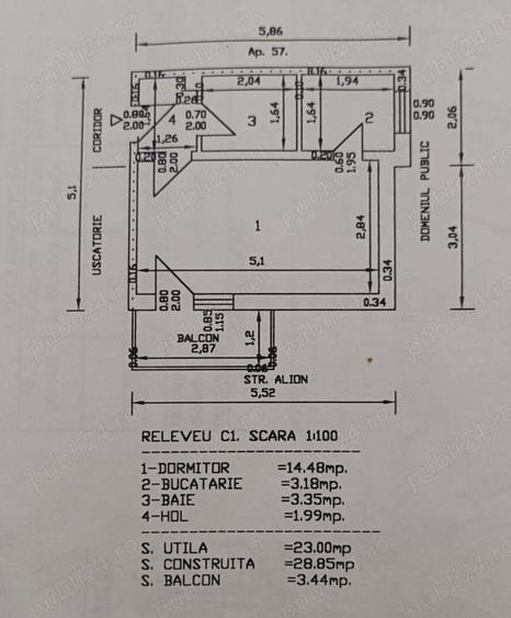 Vand garsoniera conf. 1 - 1