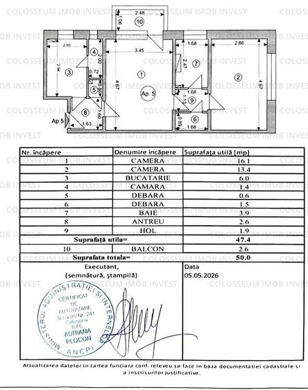Astra 2 camere etajul 1 din 4 ,centrala ,termopane,liber - 10