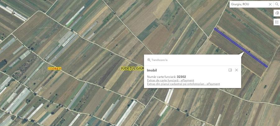 Teren agricol intravilan de 3908 mp, în Colibași