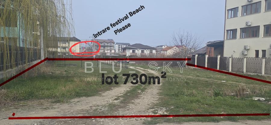Teren Construcții intravilan de 750 mp, în Costinești