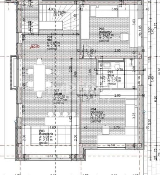 Duplex cu 4 camere cu Canalizare în Andrei Mureșanu