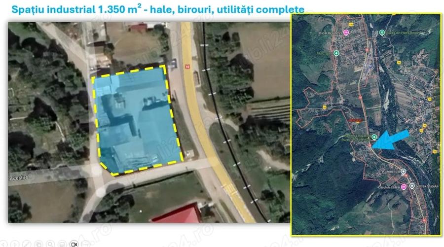 Spațiu comercial, de 1,350 mp, în Chirlești