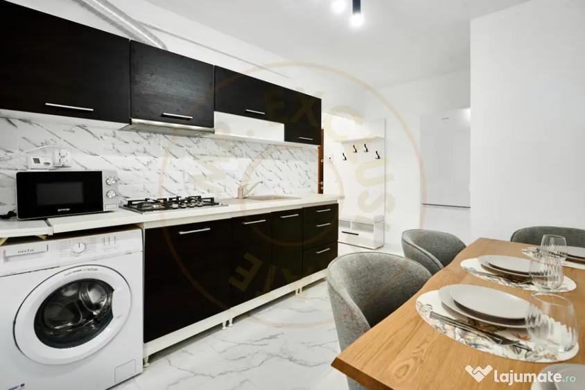 Apartament cu 3 camere semidecomandat, mobilat în Găvana