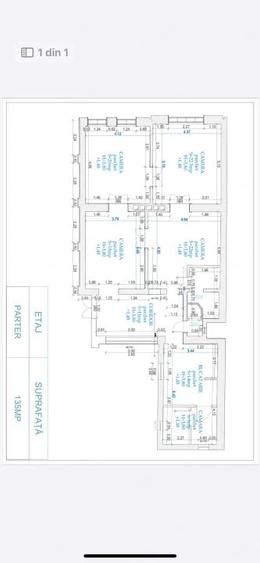 Apartament cu 4 camere circular, 135 mp - 1