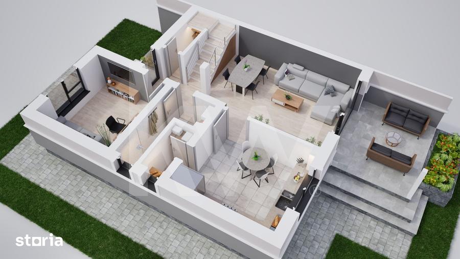 Casa duplex 5 camere in cartier nou ?ura Mica - 3