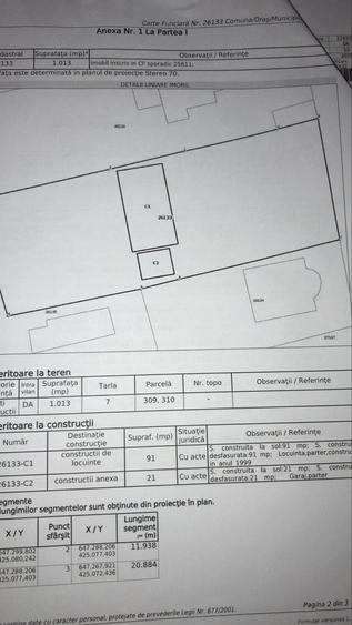 Casă cu Teren 1013 Mp în Vadu Sorești