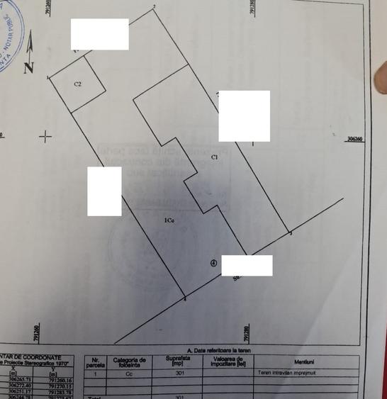 Teren Construcții intravilan de 301 mp, în Stadion