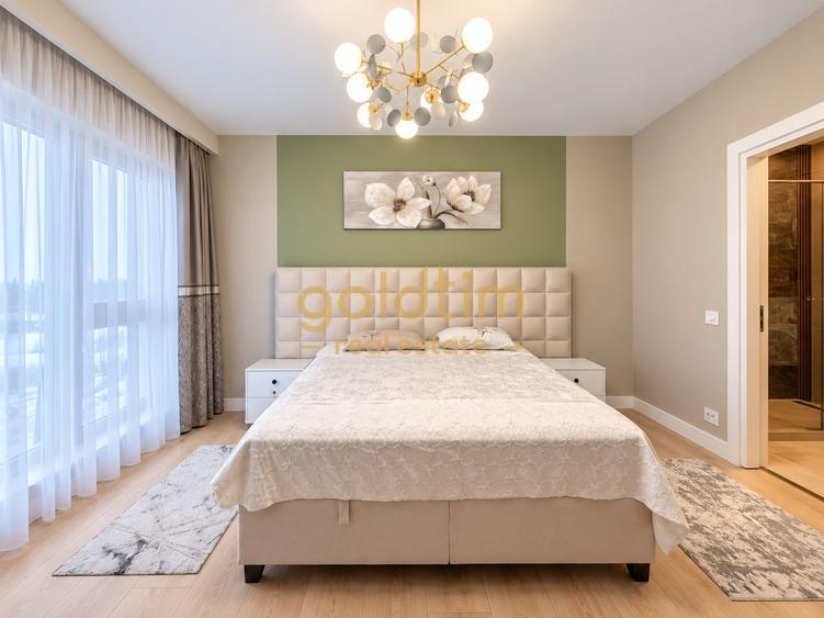 Apartament cu 4 camere semidecomandat, mobilat în Băneasa